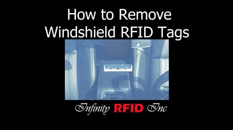 windshield rfid removal